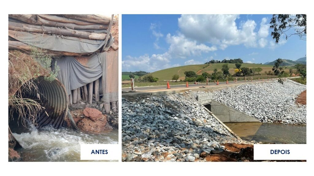 Grupo EPR - EPR Sul de Minas conclui obra de construção do novo sistema de drenagem no km 75 da BR-459