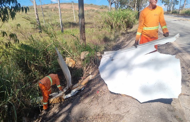 Grupo EPR - EPR Via Mineira retira mais de 420 toneladas de resíduos das margens da BR-040 Grupo EPR - EPR Via Mineira retira mais de 420 toneladas de resíduos das margens da BR-040