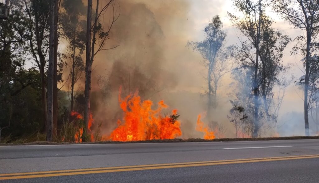 Grupo EPR - Período de seca concentra mais de 75% dos incêndios às margens da BR-040 e reforça alerta para prevenção Grupo EPR - Período de seca concentra mais de 75% dos incêndios às margens da BR-040 e reforça alerta para prevenção